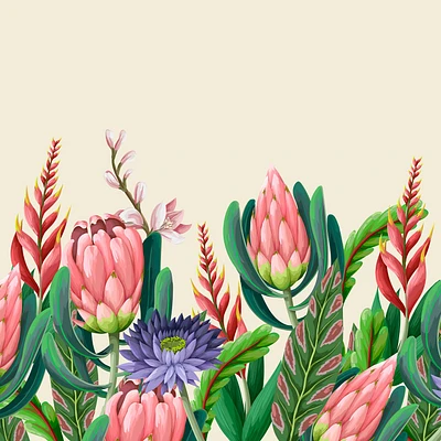 Proteas Flower Wallpaper Mural