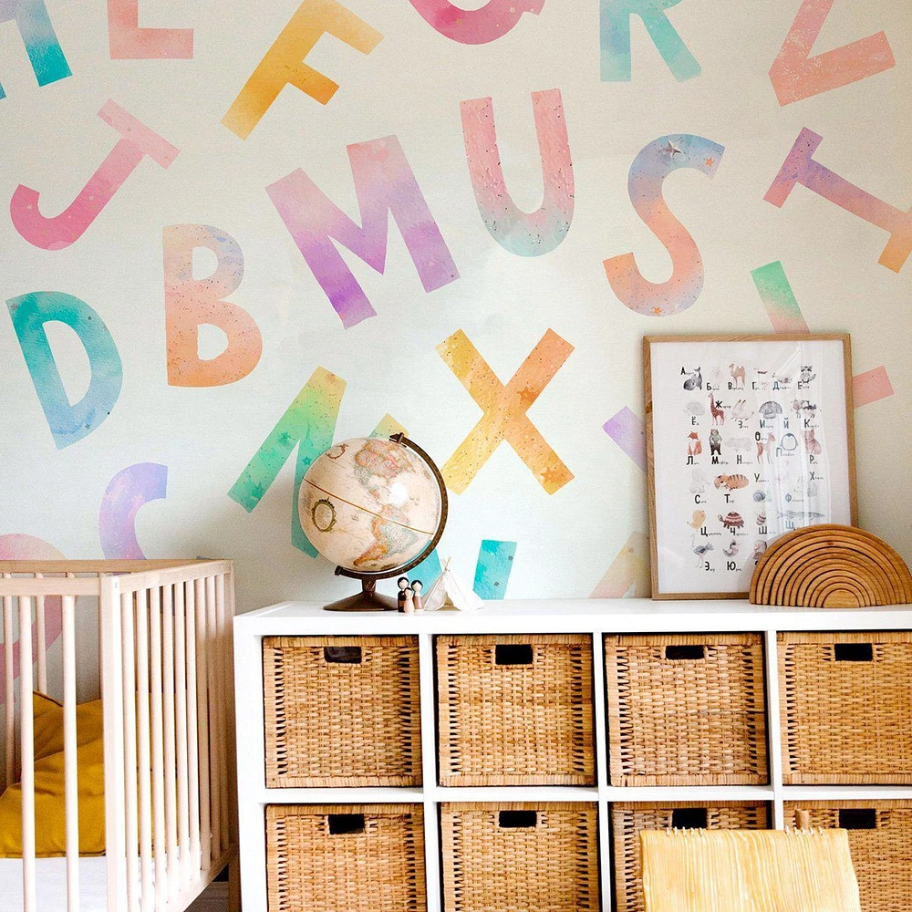 Papier peint mural « Rainbow Alphabet »