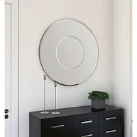 Reeve All-Glass Round Mirror