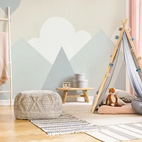 Papier peint mural « Scandinavian Mountains Illustration »