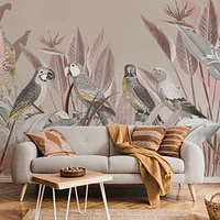 Papier peint mural « Silver Macaw Jungle »