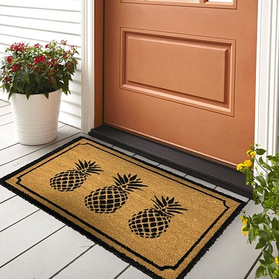 Coir Rug - 3 Pineapples 