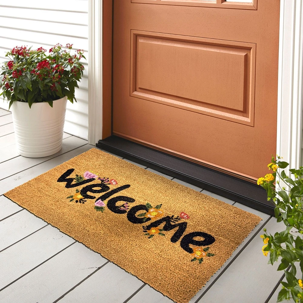 Coir Rug - Welcome