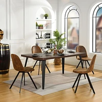 63" Dark Brown Dining Table by Maison Classique