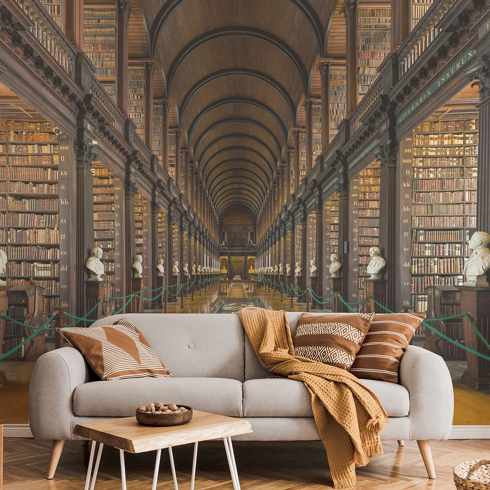 Papier peint mural « Trinity College Library »