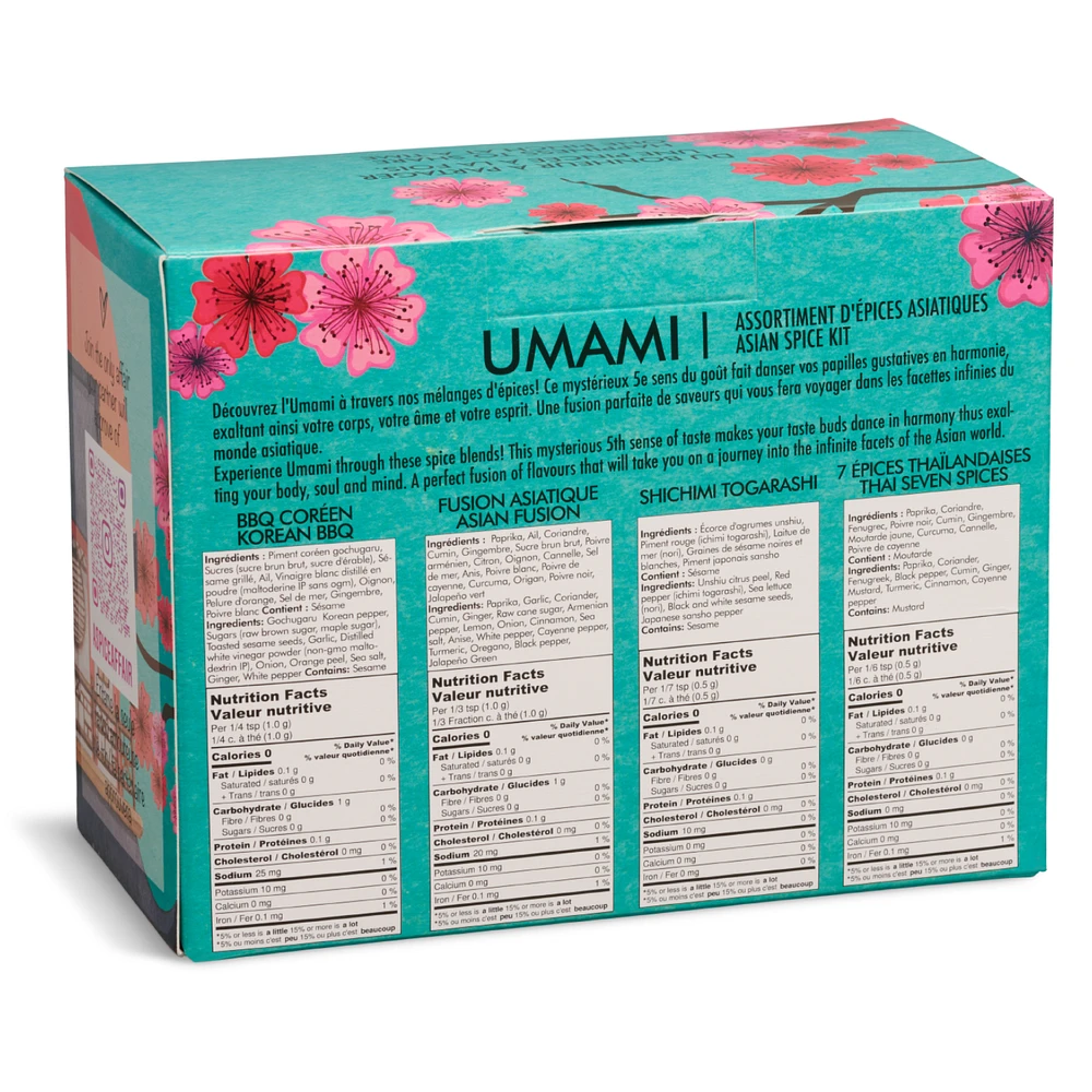 Coffret Umami Édition Spéciale Asiatique (4 Pots d'épices)