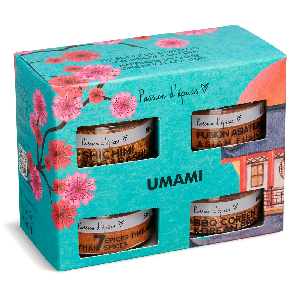 Coffret Umami Édition Spéciale Asiatique (4 Pots d'épices)