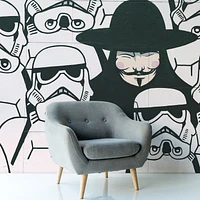 Papier peint Mural « Vendetta Mask Graffiti »