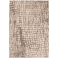 Rattan Look Safari Silver-Black Rug