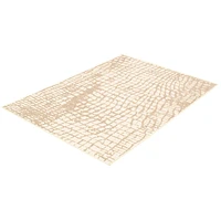 Rattan Look Safari Champagne-Taupe Rug