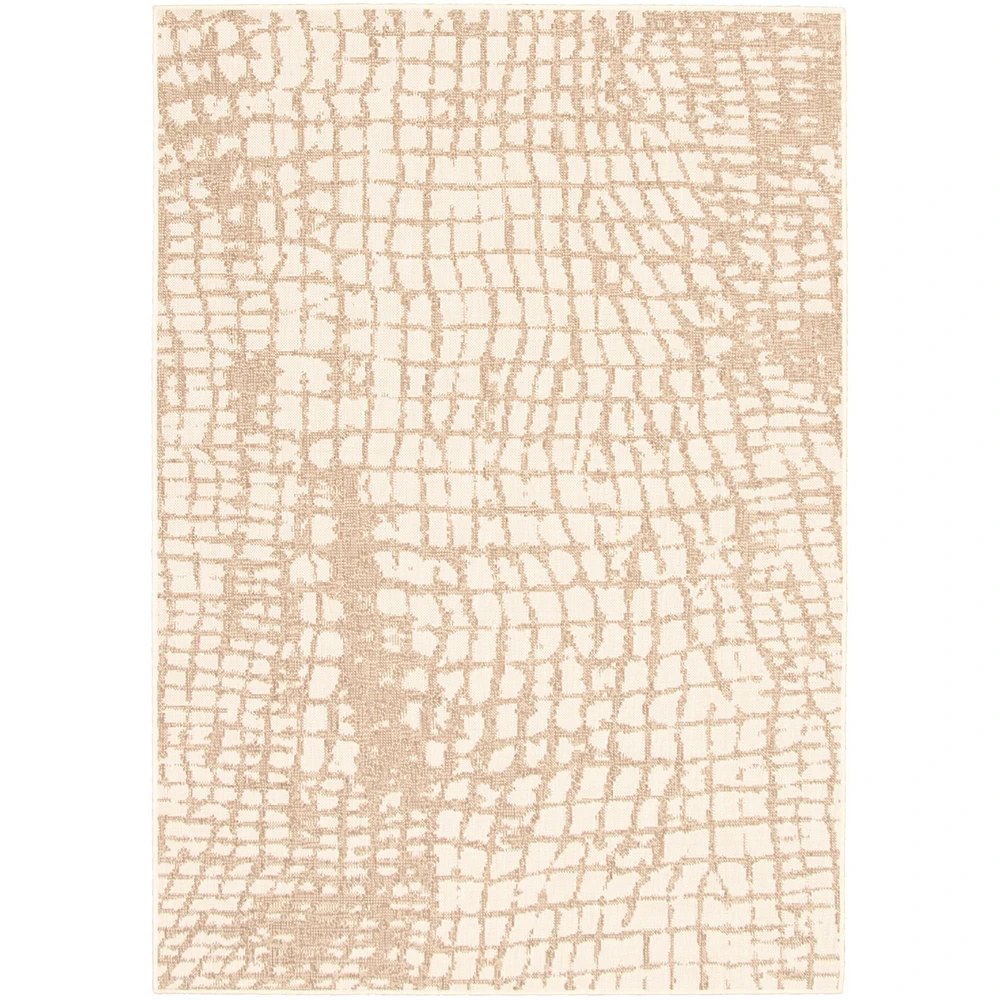 Tapis Rattan Safari Beige-Champagne