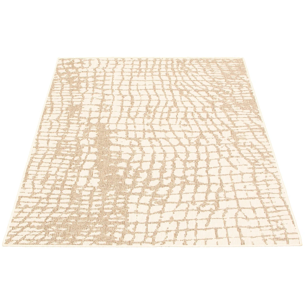 Tapis Rattan Safari Beige-Champagne