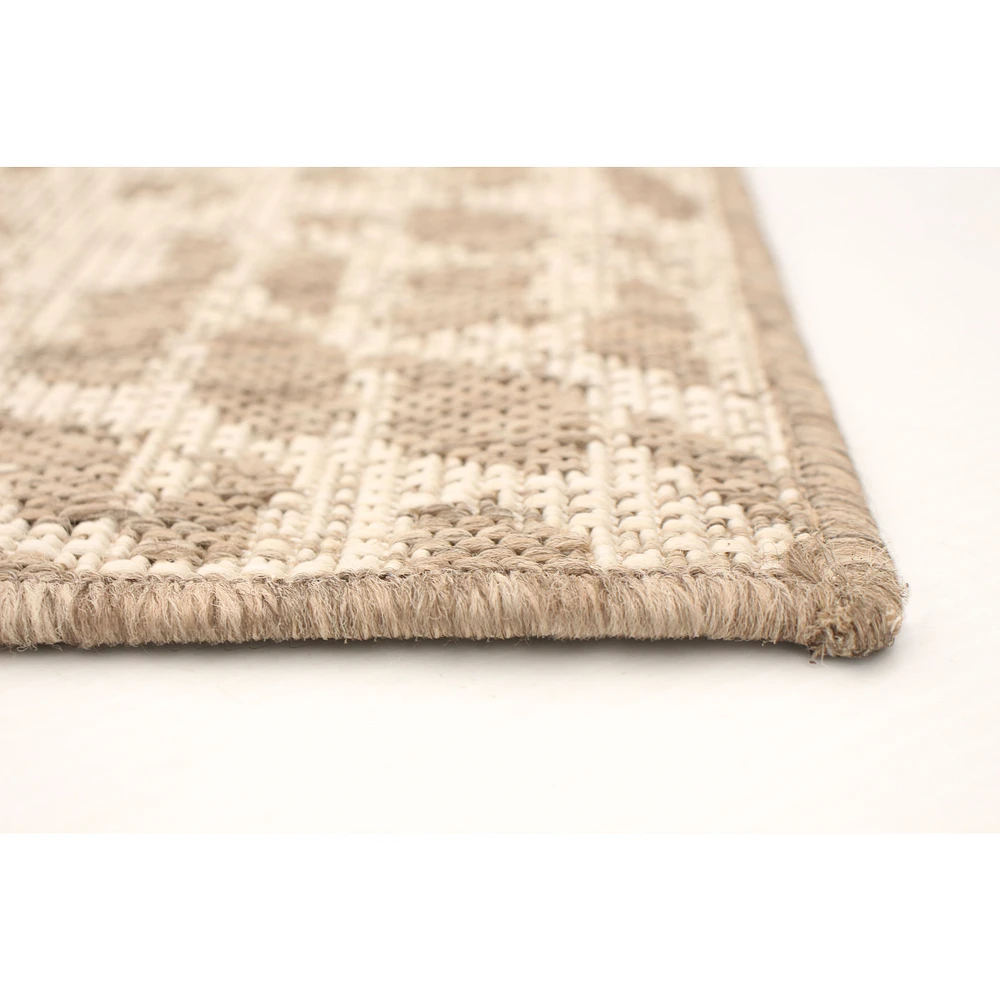 Rattan Look Safari Taupe-Champagne Rug