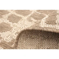 Rattan Look Safari Taupe-Champagne Rug