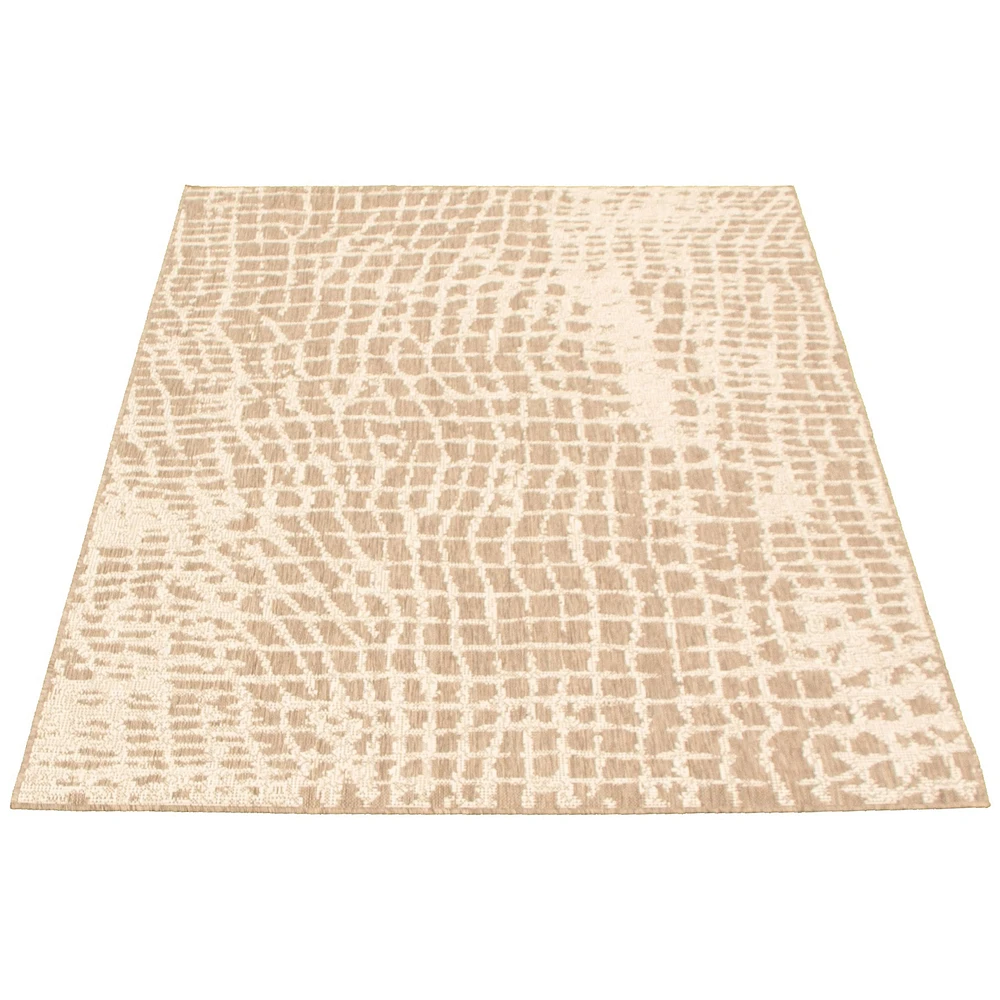 Rattan Look Safari Taupe-Champagne Rug