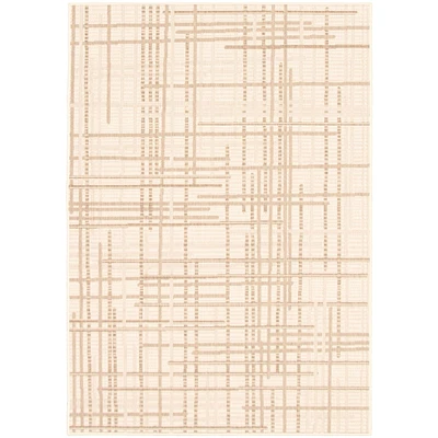 Rattan Look Burburry Champagne-Taupe Rug