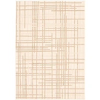 Rattan Look Burburry Champagne-Taupe Rug