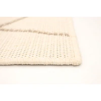 Rattan Look Abstract Champagne-Taupe Rug