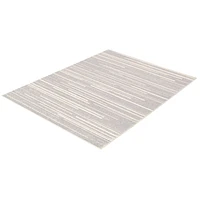 Tapis Linear Argent-crème