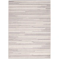 Tapis Linear Argent-crème