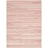 Linear Pink-Cream Rug