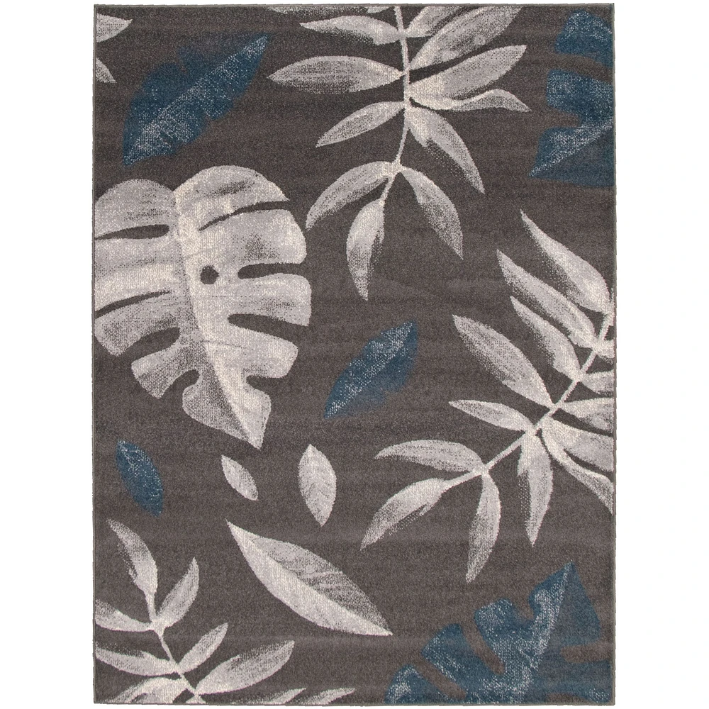 Feuilles Anthracite- Rug