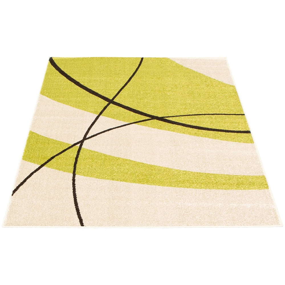 Convex Cream-Green Rug