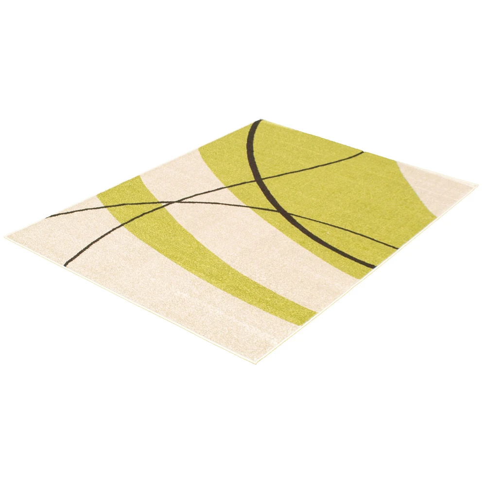 Tapis Convex crème-vert