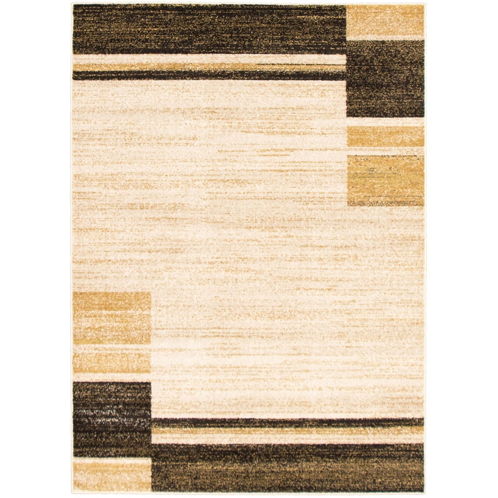 Tapis Modern Gabbeh ivoire/Brun