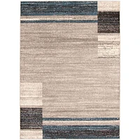 Tapis Modern Gabbeh gris/bleu