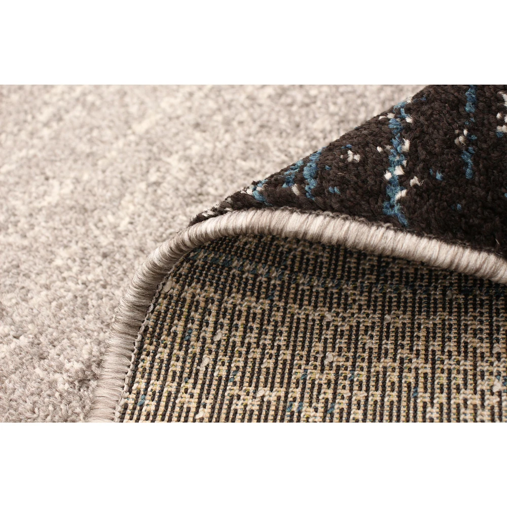 Tapis Modern Gabbeh gris/bleu