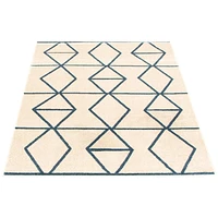 Jianna Ivory/Blue Rug