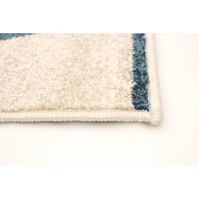 Jianna Ivory/Blue Rug