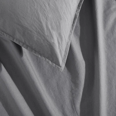 Washed Percale Cotton Duvet Cover Set by Calvin Klein