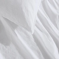 Washed Percale Cotton Duvet Cover Set by Calvin Klein