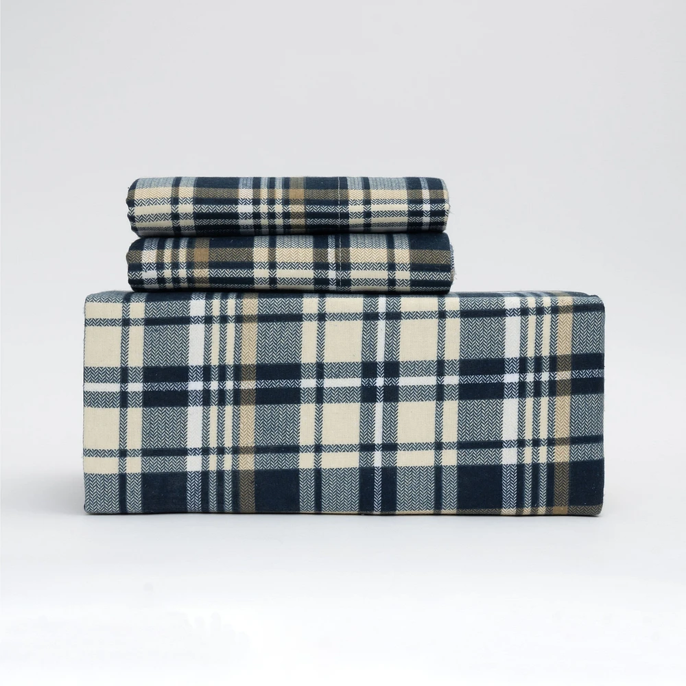 Tartan Ensemble housse de couette en flanelle