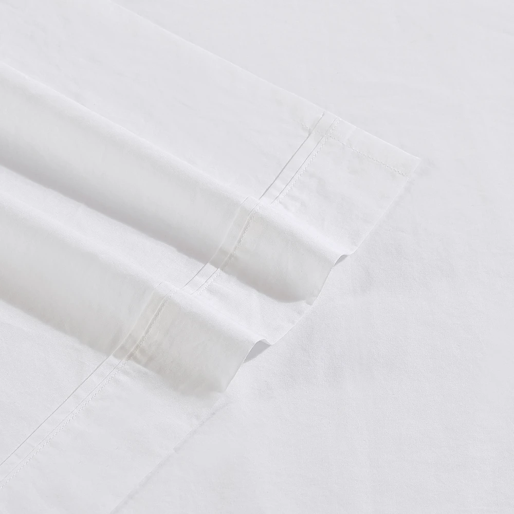 Washed Percale Solid T200 Sheet Set by Calvin Klein