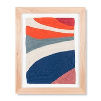 Loloi Updraft Orange and Navy 2'4 " x 2'8 " Wall Art