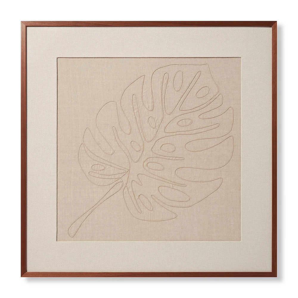 Loloi Monstera Natural and Beige Wall Art