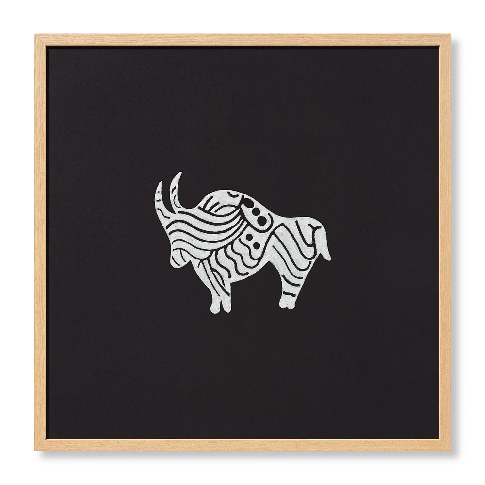 Loloi Beeste Black and Ivory 2'4 " x 2'4 " Wall Art