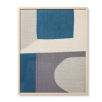 Loloi Hard Copy Blue and Grey 3'4 " x 4'8 " Wall Art