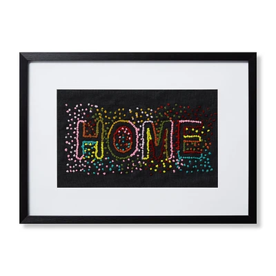 Loloi Down Home Black and Multi 2'5 " x 1'9 " Wall Art