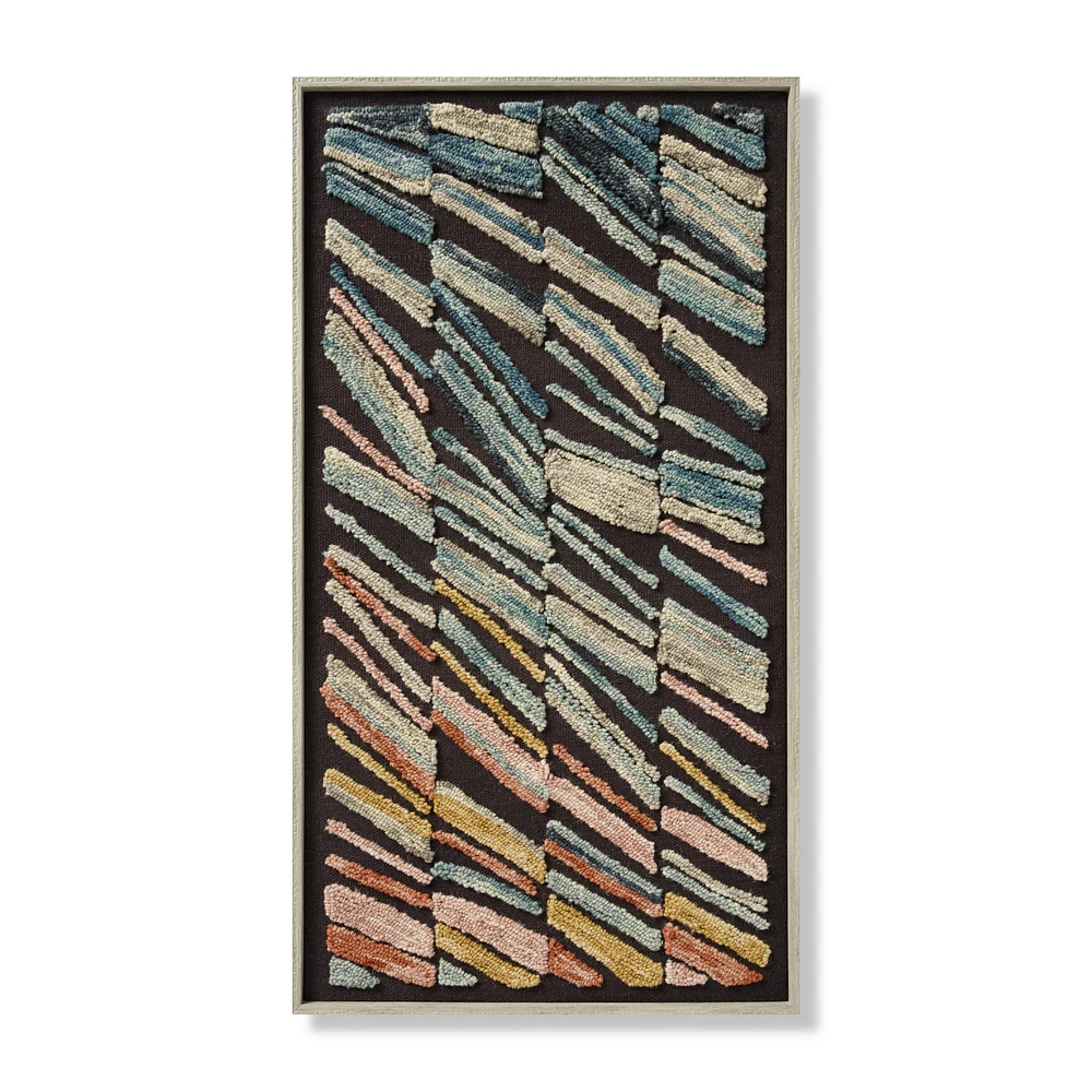 Loloi Bluster Black and Multi 4'5 " x 2'5 " Wall Art