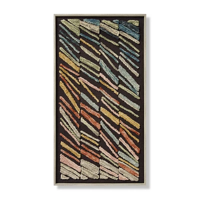 Loloi Windblown Black and Multi 4'5 " x 2'5 " Wall Art