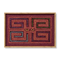 Loloi Tatacoa Red and Multi 2'2 " x 1'6 " Wall Art