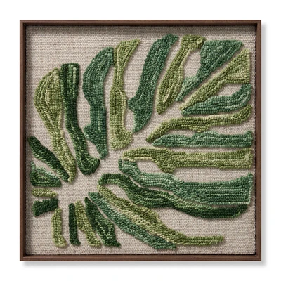 Loloi Sandaland Green and Ivory 2'1 " x 2'1 " Wall Art