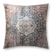 Loloi Red and Navy Townes Cushion