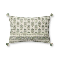 Loloi Nala Sage and Ivory Cushion