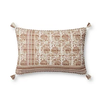 Coussin Lenox par Loloi - Blush et Ivoire