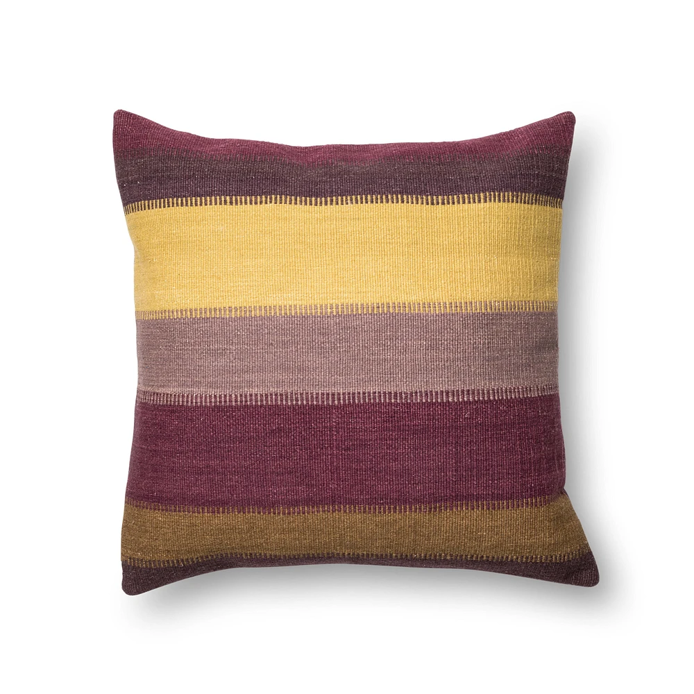 Loloi Antho Plum and Multi Cushion